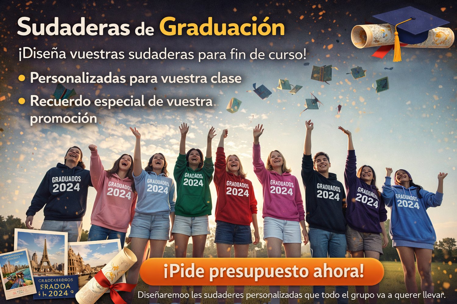 Sudaderas de graduación en Navarra