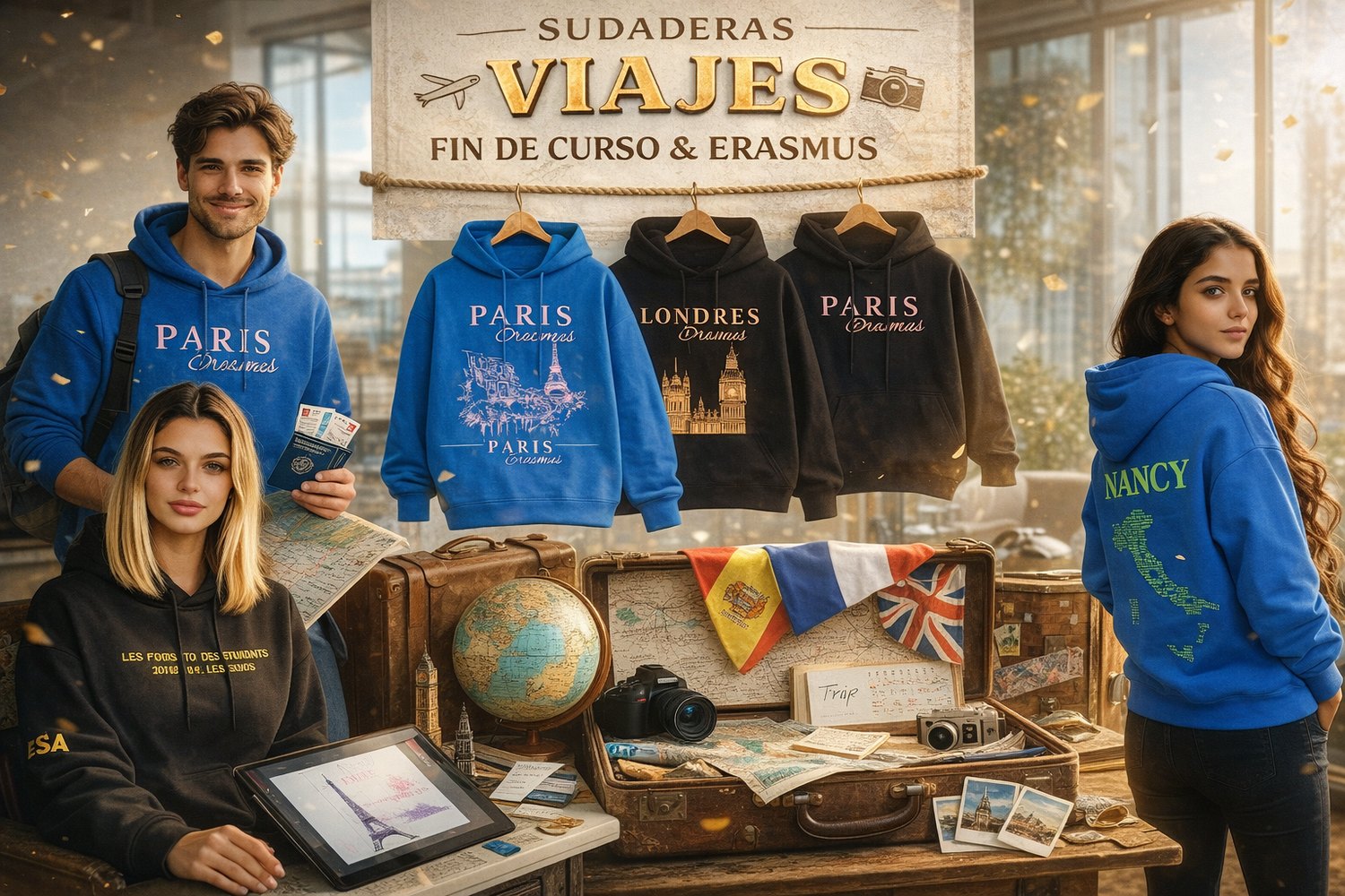 Sudaderas para viaje de fin de curso en Navarra